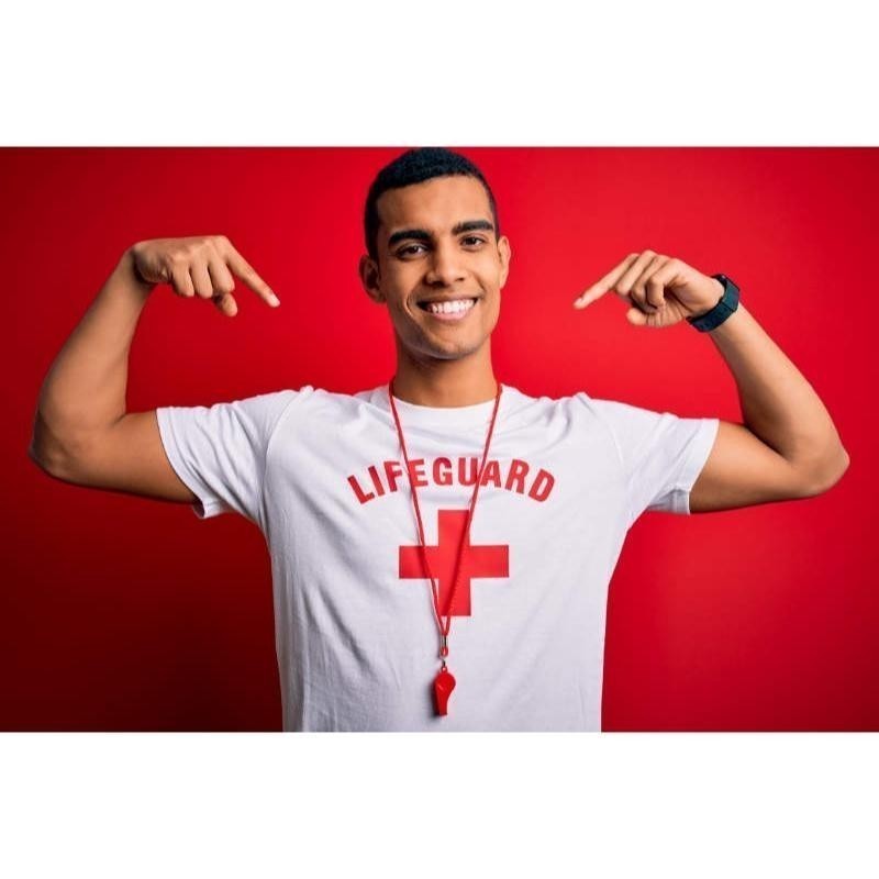 LIFEGUARD Premium เสื้อยืดผ้าฝ้ายสำหรับผู้ชายและผู้หญิง แขนสั้น สไตล์เรียบง่าย พร้อมสต็อกไซส์ S-5XL