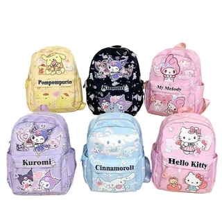 MOKO SANRIO กระเป๋าเด็ก ป้องกันหลัง กันน้ำ Cinnamoroll Kuromi ชุดกล่องดินสอ ส่งไว