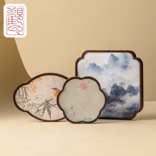 [กวนหยุน] เมฆเส้นด้ายถาดน้ําชาไม้ไผ่โลตัสสัมผัสกลีบถาดน้ําชา…