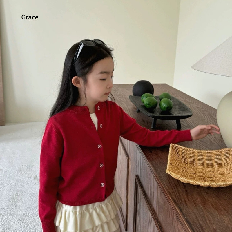 [พระคุณ] (พร้อมสต็อก) เสื้อกันหนาวกันหนาวเด็ก 2025 สไตล์ใหม่เวอร์ชั่นเกาหลีเด็กถักหลวมด้านบน 5RRT