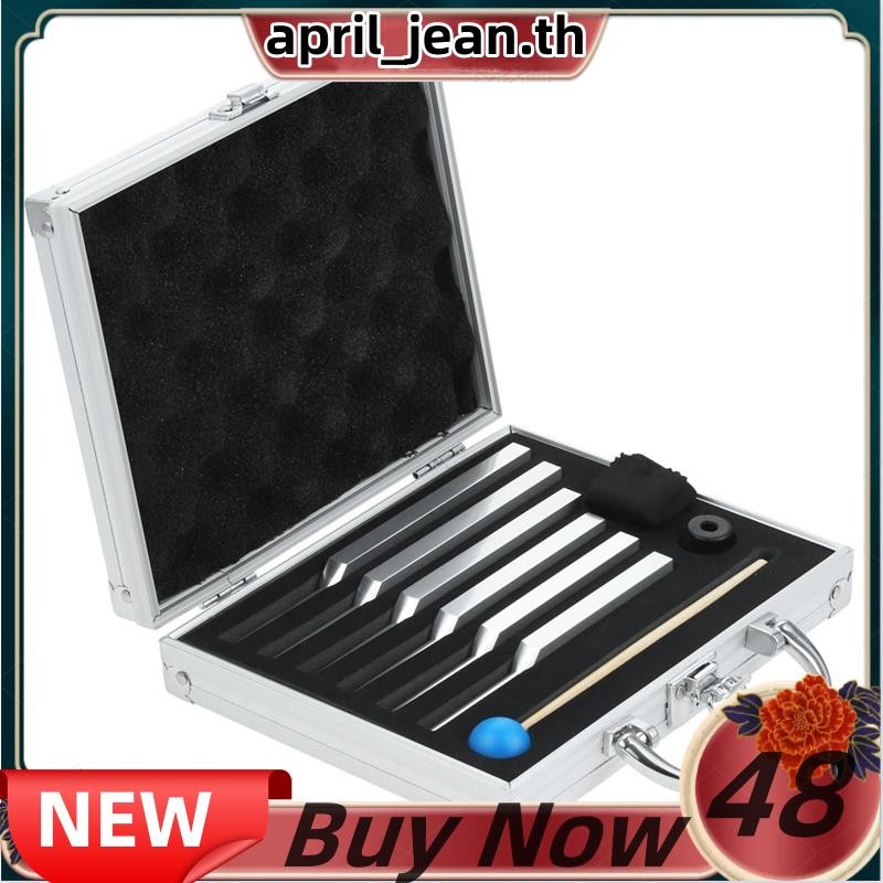 ส้อมจูน 6 ชิ้น (UT 496Hz, RE 417Hz, MI 528Hz, SOL 639HZ, FA741HZ, LA 8552HZ) อลูมิเนียมอัลลอยด์สีเงิ