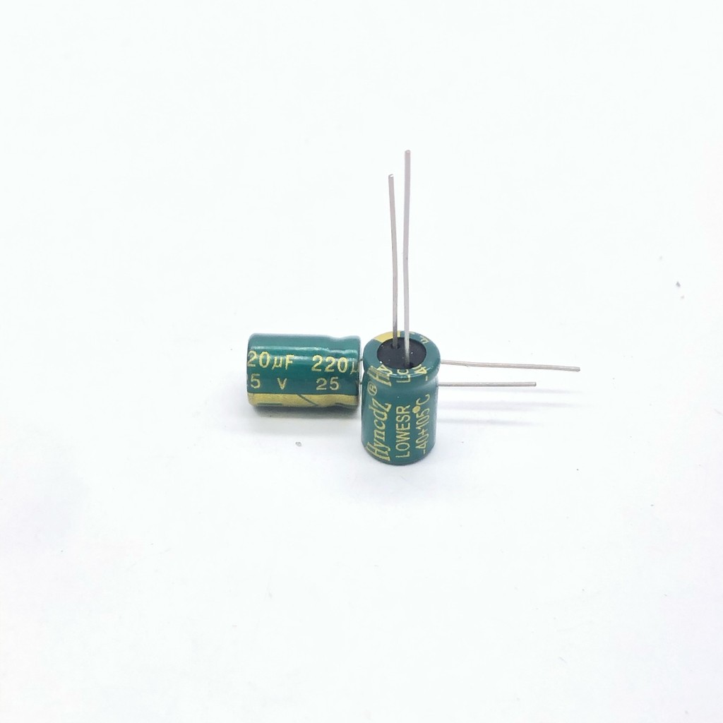 โรงงานขายตรงอลูมิเนียม Electrolytic Capacitor 25v220uf 220uf25v ความถี่สูงความต้านทานต่ํา Electrolyt