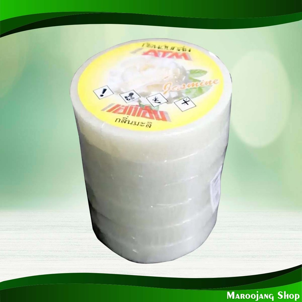 ก้อนอะไหล่ดับกลิ่น กลิ่นมะลิ เอทีเอ็ม 70 กรัม (แพ็ค6ก้อน) Spare Parts Deodorant Jasmine Scent Atm