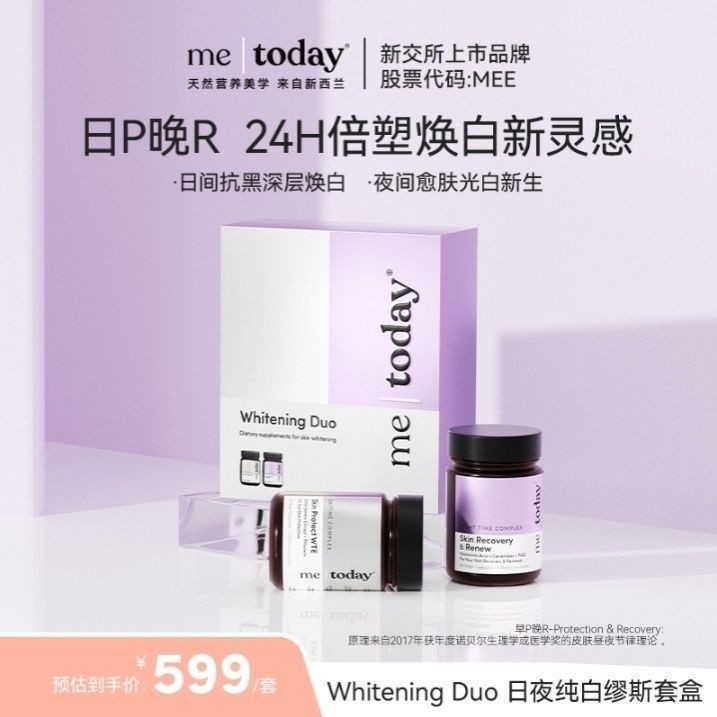 Metoday Day Night Pure White Muse Set Ice White Tomato Niacinamide Day Anti-Night Repair 2 ขวด/กล่อง