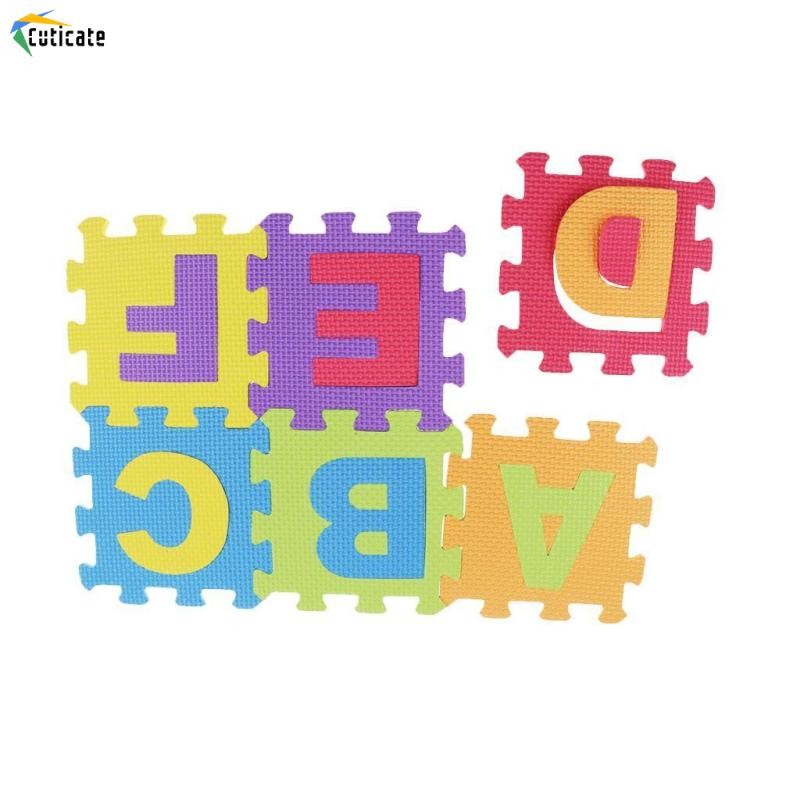 [Szlinyou1] ABC 123 ตัวอักษรกระเบื้องตัวเลขจิ๊กซอว์ปริศนาโฟมนุ่มเล่นพรมปูพื้นเด็กเด็ก