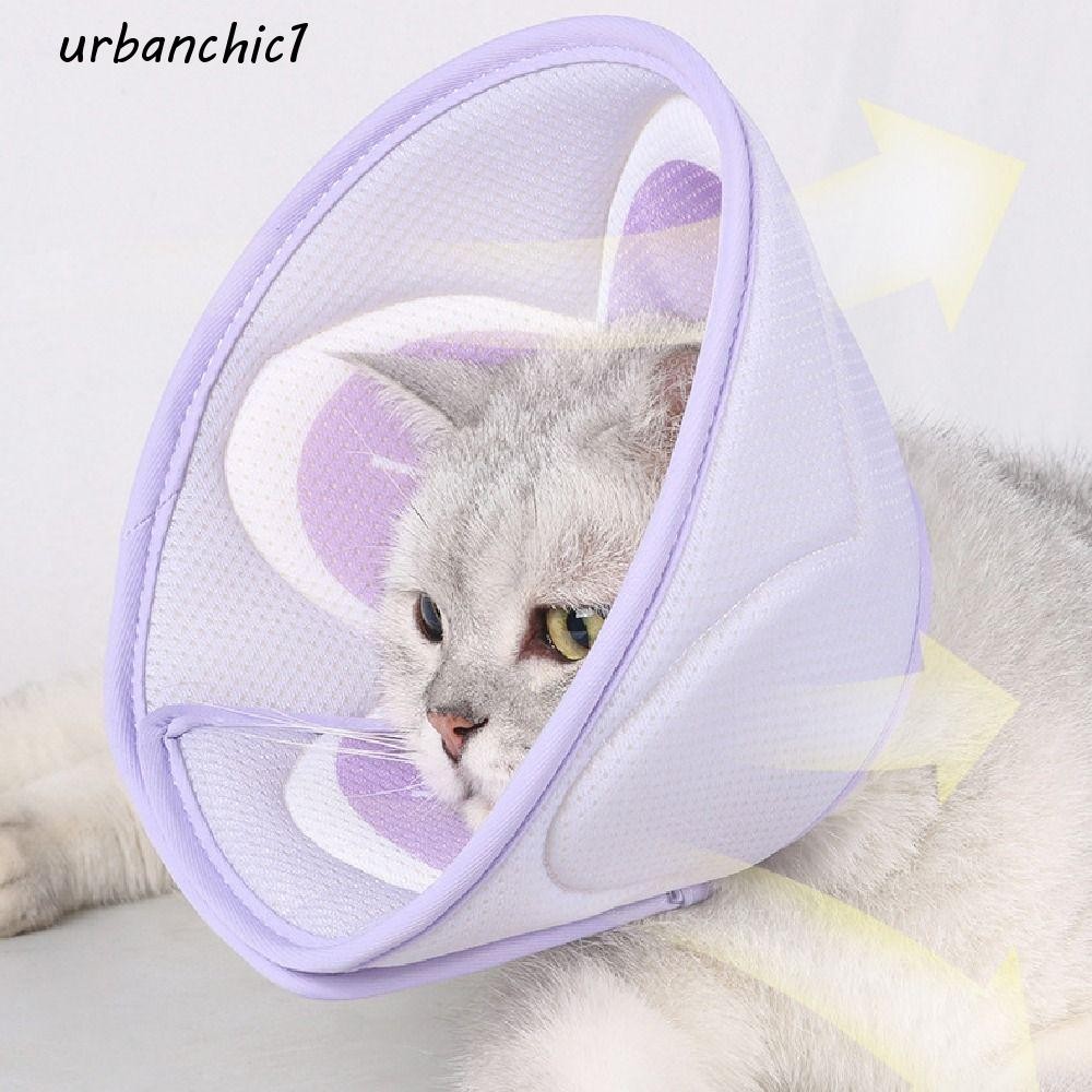 URBANCHIC Pet Elizabeth Circle, Flower Printing Cartoon Pet Protective Cover, Pet Accessories 3D Ant