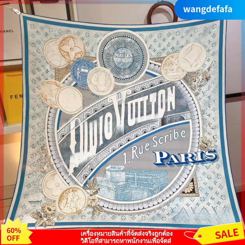 ผ้าพันคอไหมฤดูใบไม้ผลิและฤดูร้อน ผ้าพันคอไหมสี่เหลี่ยม ผ้าพันคอตกแต่งบาง ผ้าคลุมไหล่สามารถใช้เป็นท่อได้