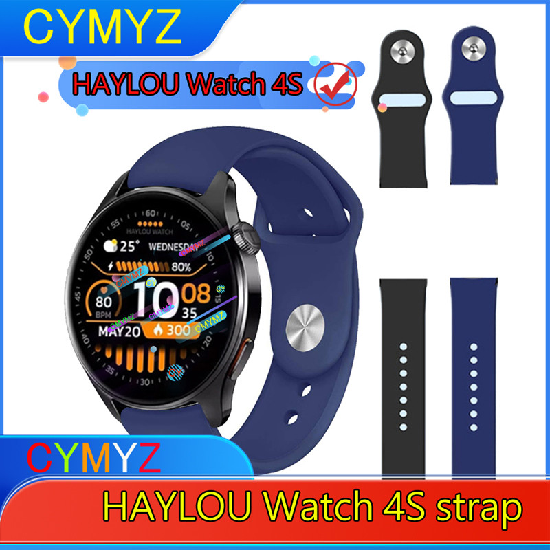 HAYLOU Watch 4S Smart Watch Strap สายซิลิโคน HAYLOU Watch 4S Strap สายรัดข้อมือกีฬา