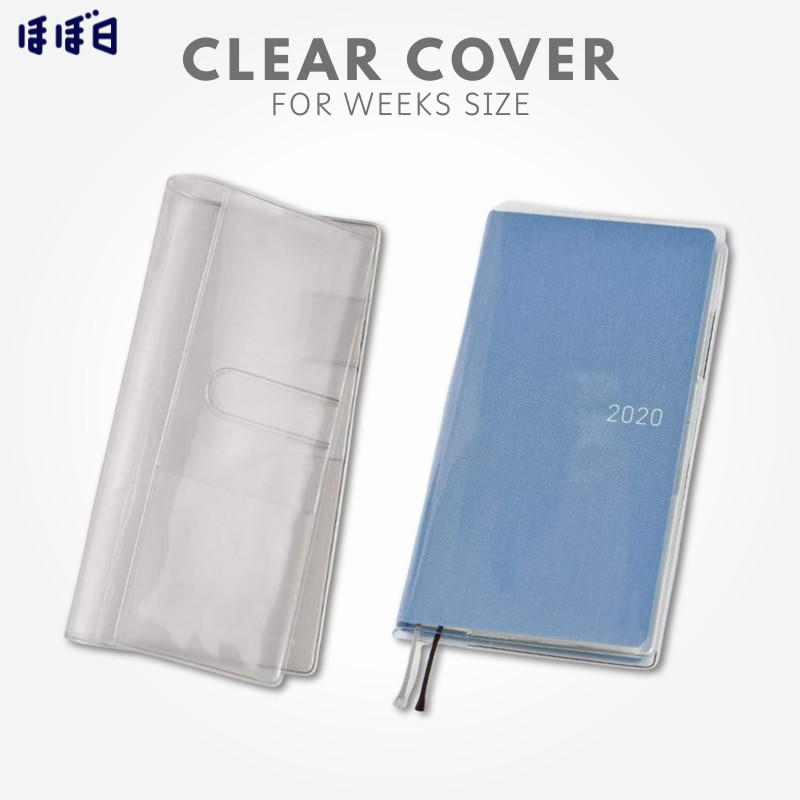 อุปกรณ์เสริมสำหรับสมุดวางแผนรายสัปดาห์ Hobonichi Clear Cover Planner และเครื่องเขียนจากญี่ปุ่น