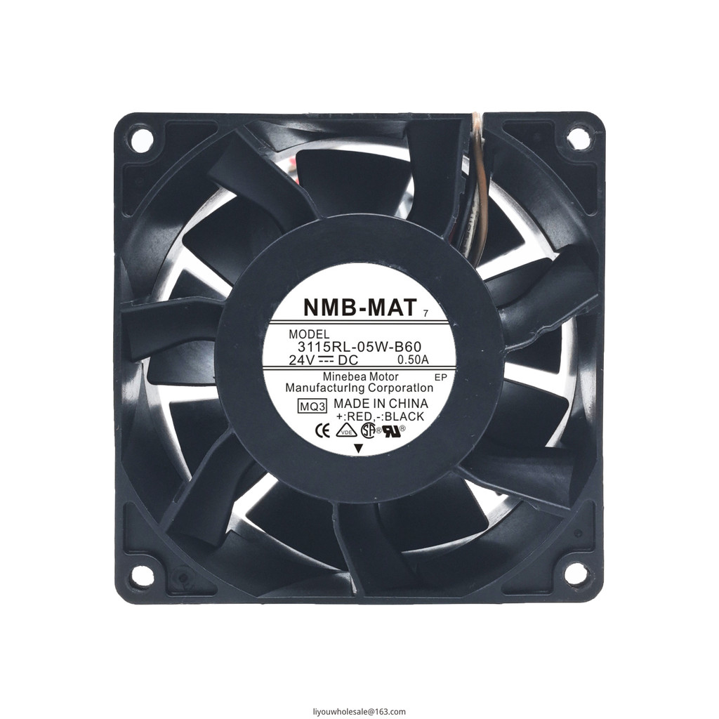 NMB ยี่ห้อใหม่ 3115RL-05W-B60/B70/B69/B66 24V 8038 พัดลมอินเวอร์เตอร์