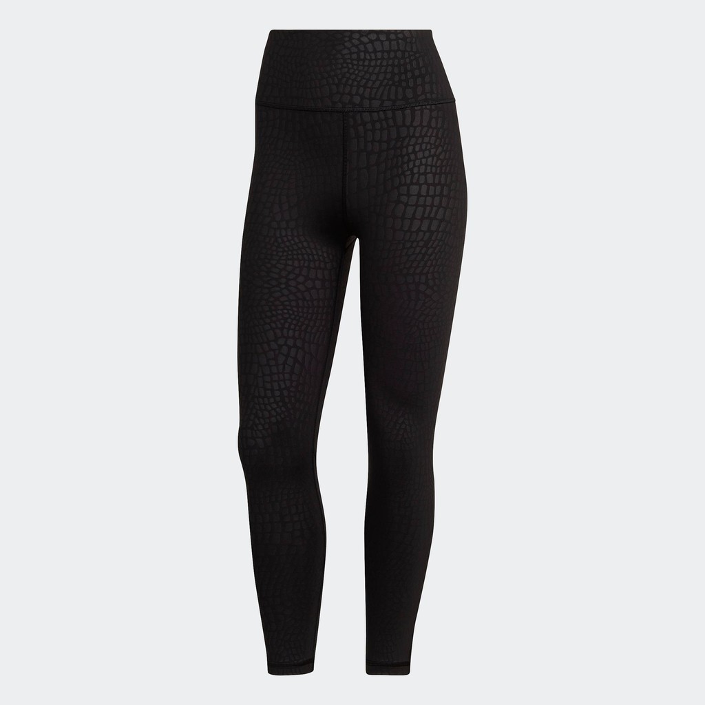 adidas Gym & Training Optime Training Croc Emboss 7/8 Leggings Women Black HN9441