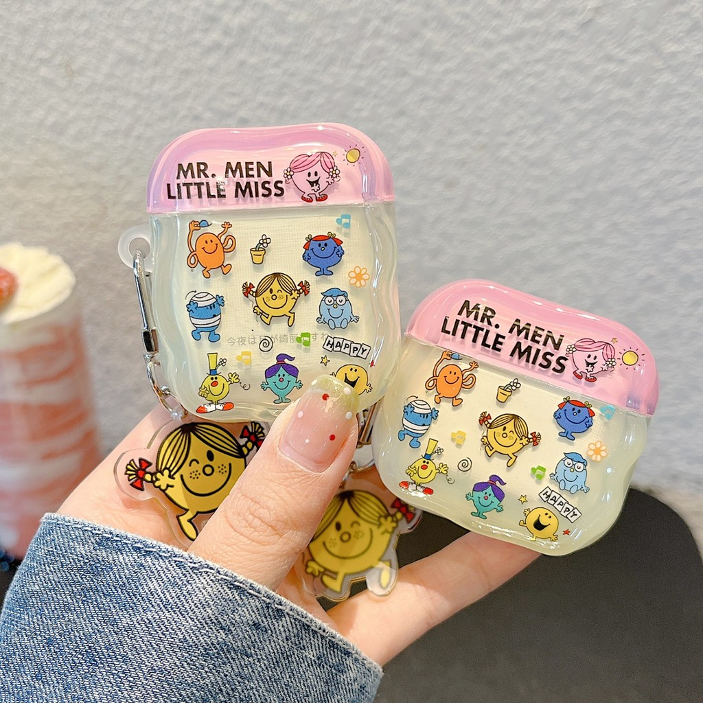 สําหรับเคส Apple airpods 1 2 3 4 gen pro2 น่ารัก Mr. Qi และ Miss Miao AirPods4 เคสป้องกันสไตล์ใหม่ i