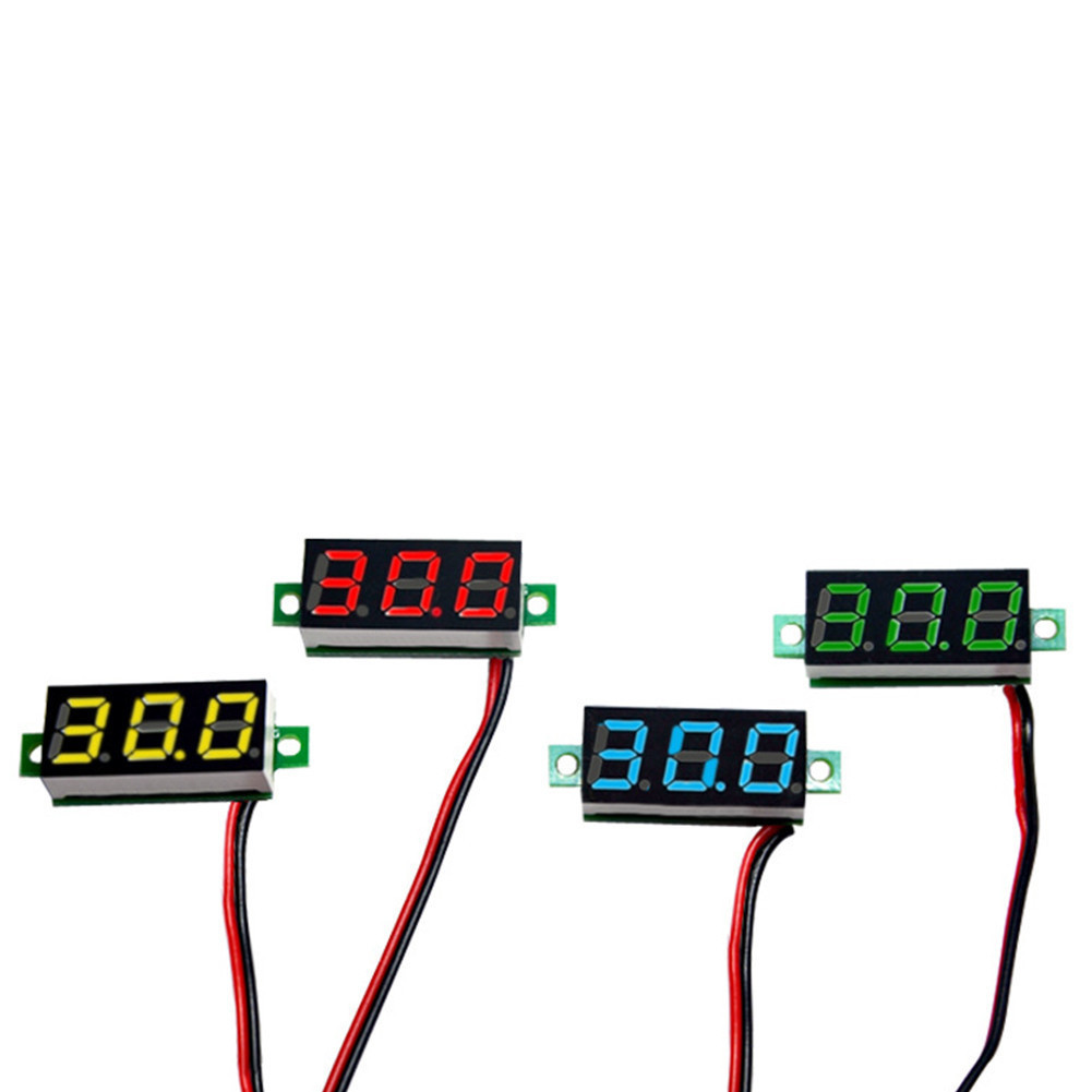 [SWHOME] 0.28 นิ้ว LED Minimun Digital Voltmeter DC2.5-40V ป้องกันการเชื่อมต่อย้อนกลับ [AUG]