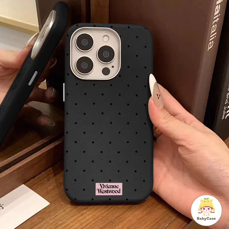 เคสไอโฟน 11 สำหรับ iPhone 17 16 14 15 12 13 Pro Max 16 15 7 8 14 Plus X XR XS SE2 SE3 ปกหนังลายจุดสีสันสดใสน่ารัก thumbnail 10