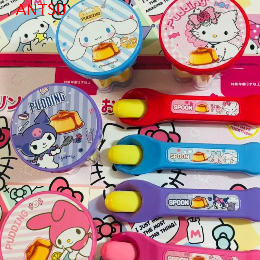 ANTSU Pudding Feeding Toy, อาหารจําลอง Melody Pudding Toy, Creative Early Education แกล้งเล่นญี่ปุ่น