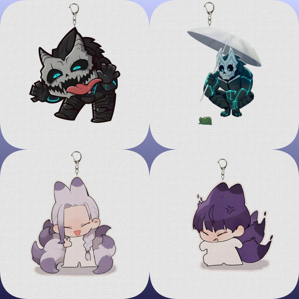 ภาพเคลื่อนไหว Kaiju No8 Monster 8 อะนิเมะพวงกุญแจสําหรับ Kafka Hibino Reno Ichikawa Kikoru Shinomiya