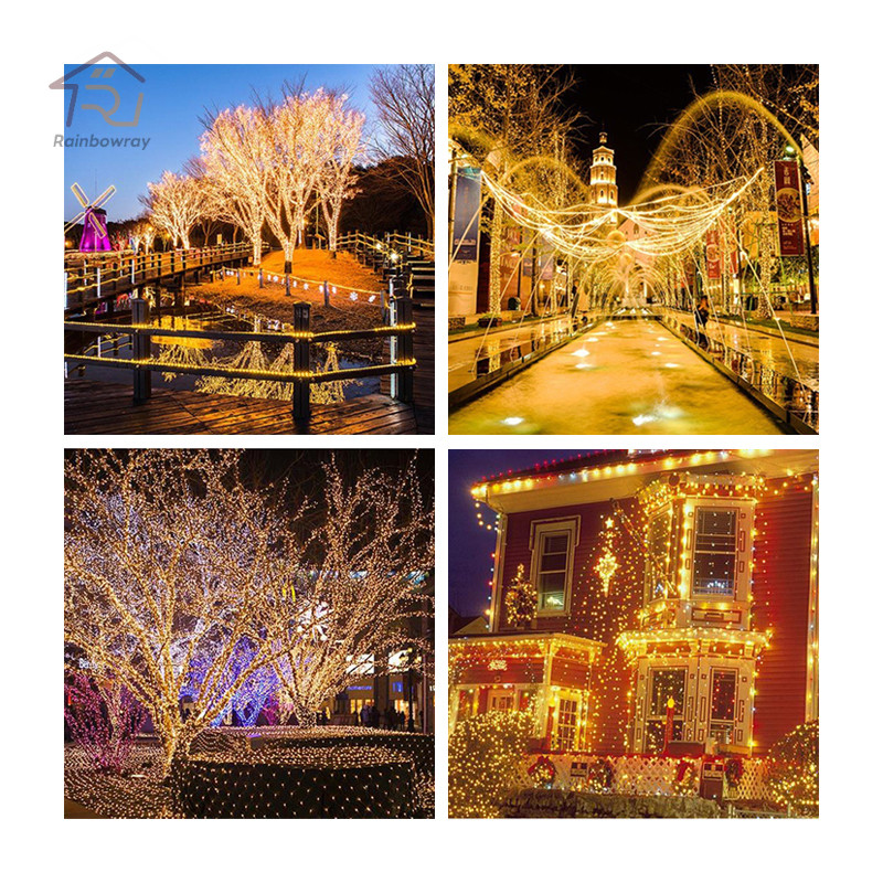 ไฟกระพริบโซล่าเซลล์ 100 LED ยาว 10เมตร สีRGB/สีวอมไวท์/สีขาว ไฟตกแต่งปีใหม่ ใช้พลังงานแสงอาทิตย์ - รูปที่ 2