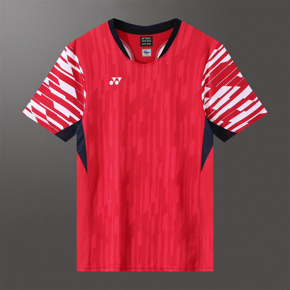 เสื้อสำหรับเล่นแบดมินตันและเทนนิส แขนสั้นระบายอากาศดี สำหรับผู้ชายและผู้หญิง เหมาะสำหรับทัวร์นาเมนต์และเวลาฝึกฝน