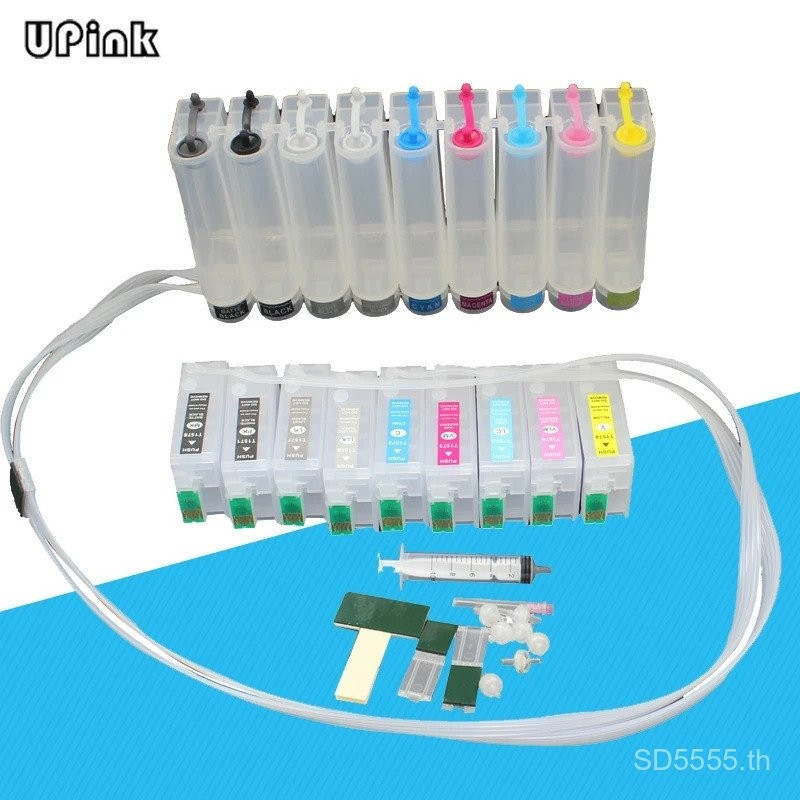 ระบบซัพพลาย เปล่า ciss T1571- T1579 เข้ากันได้กับเครื่องพิมพ์ Epson R3000 พร้อมชิปรีเซ็ตอัตโนมัติรุ่
