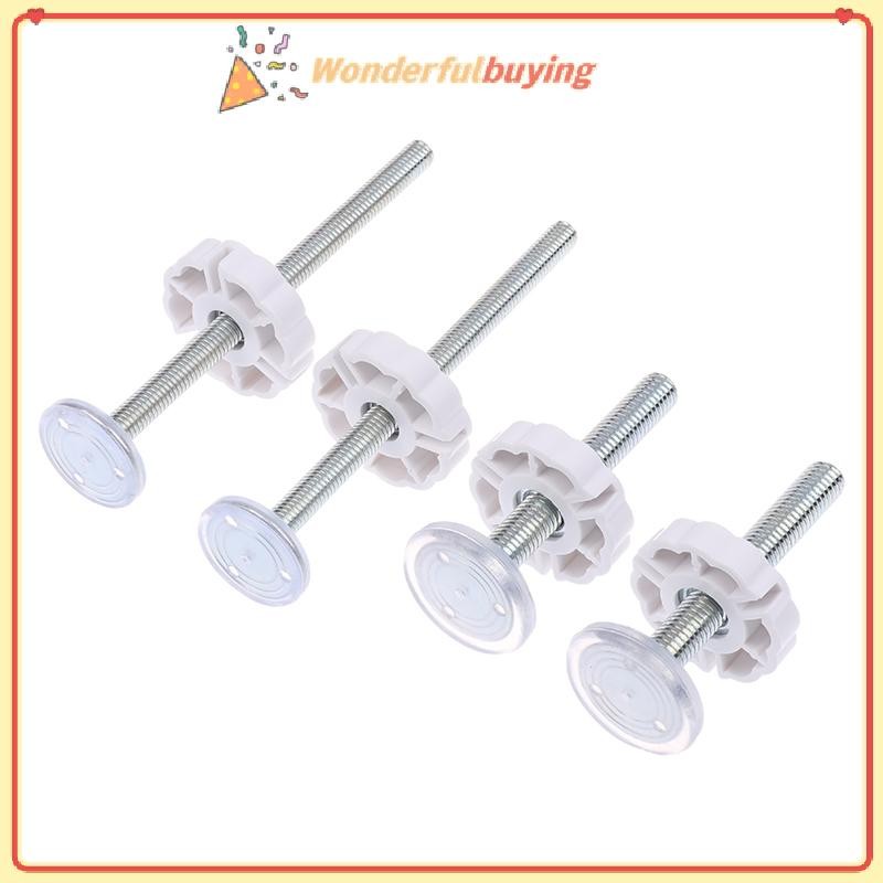 WBTH 1/4 ชิ้นสีขาว M8 M10 Baby Gate ชุดอะไหล่-ความดัน Fit แกนและสกรูสลักเกลียวสําหรับ Safety Gates Vary