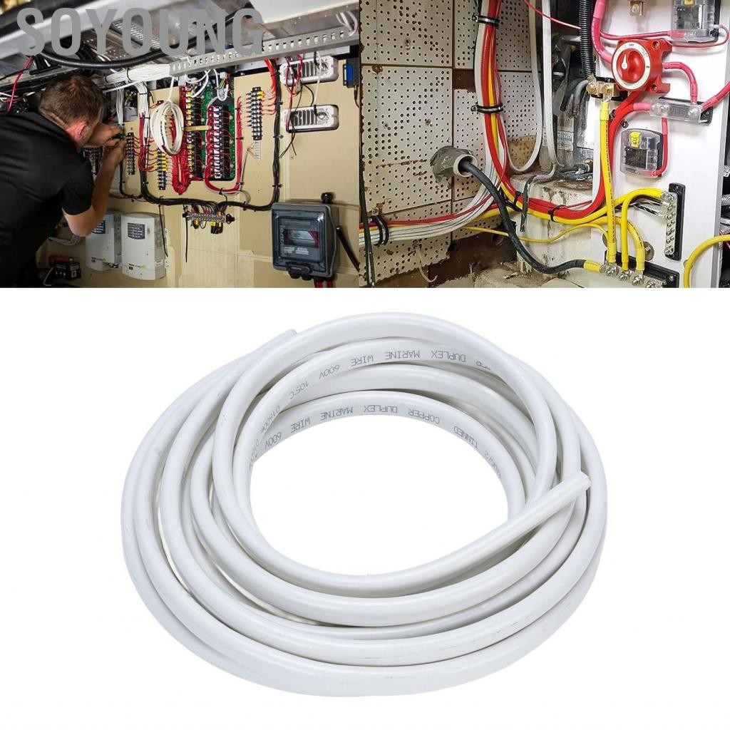 Soyoung 8 GAUGE WARINE WIRE 20FT 2 CORE CORE ELFALICABLE WATERPROOFING BOAT