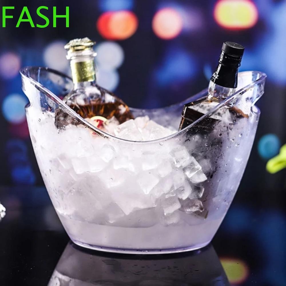 FASH ถังน้ําแข็งโปร่งใส,ความจุขนาดใหญ่ Anti-fall Wine Chilling Bucket,อะคริลิคทนทาน 4/8/12L ขวดแชมเป