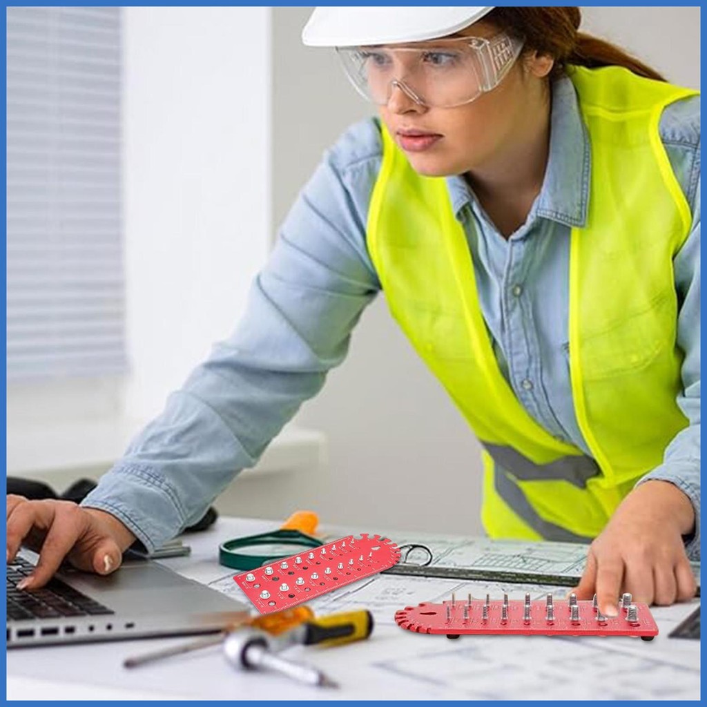 Nut และ Bolt Gauge Thread Pitch Gauge Thread Pitch Gauge Bolt ขนาดและ Thread Gauge Identifier ที่ทนท