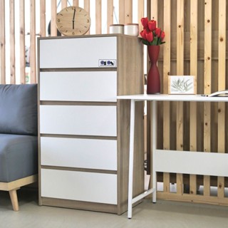 Looms ตู้เตี้ยลิ้นชัก รุ่น Aaron สีไม้อ่อน (60x40x113 ซม.)  …