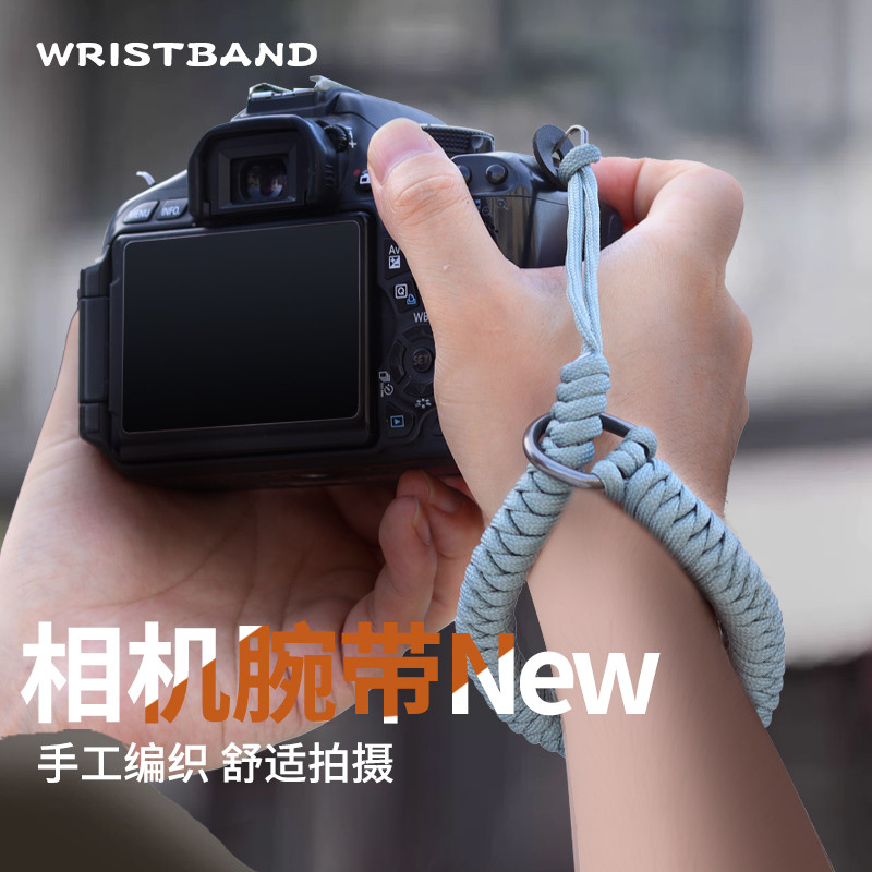 สายรัดข้อมือกล้อง ใหม่ xt5 สายรัดข้อมือเชือกถักเหมาะสําหรับ Fuji XS20XT30X100vi สายคล้องมือ xh2 เชือ