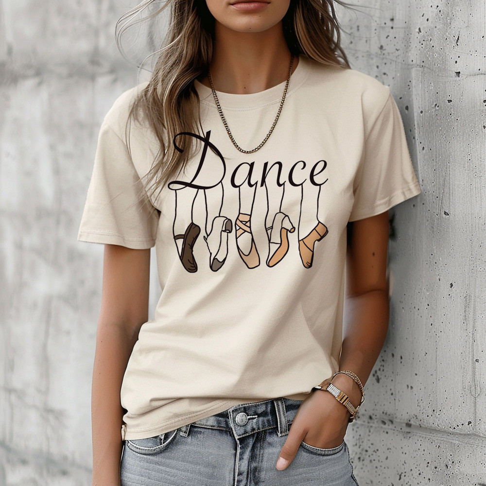 Love to Dance Tee แบบอนิเมะสำหรับผู้หญิง สไตล์ญี่ปุ่น CCAP