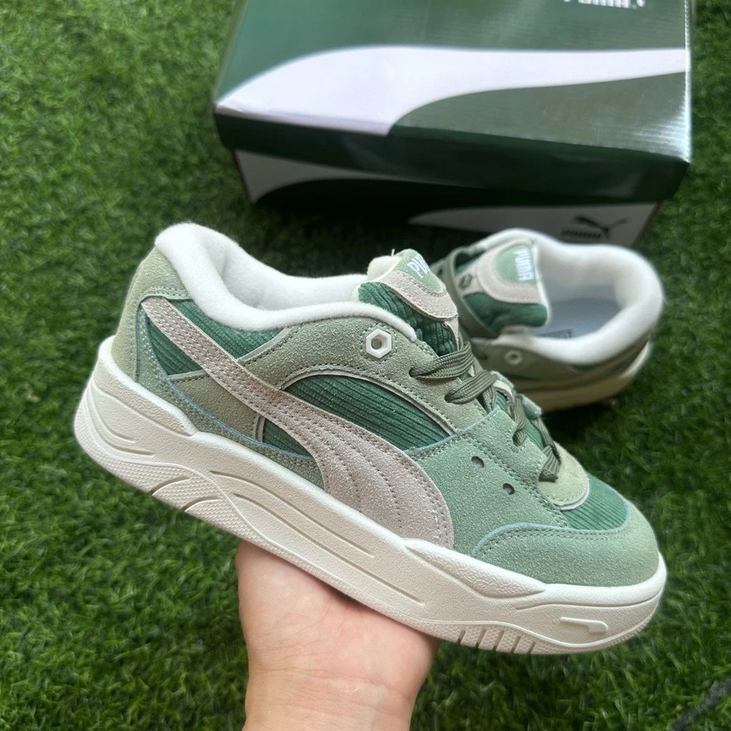 98 จัดส่งฟรี Puma 180 Leather Green Code Number 36-44