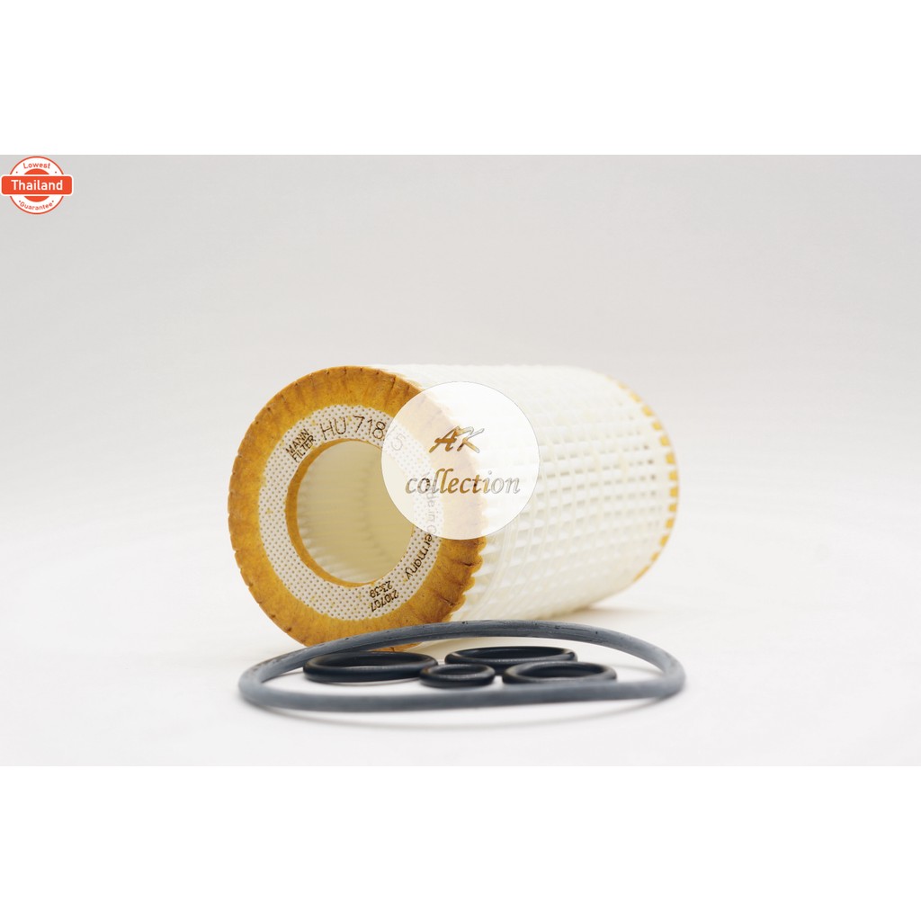 BENZ กรองน้ำมันเครื่อง ไส้กรองน้ำมันเครื่อง MANN FILTER Engine Oil filter HU718/5X เครื่อง M112 M113