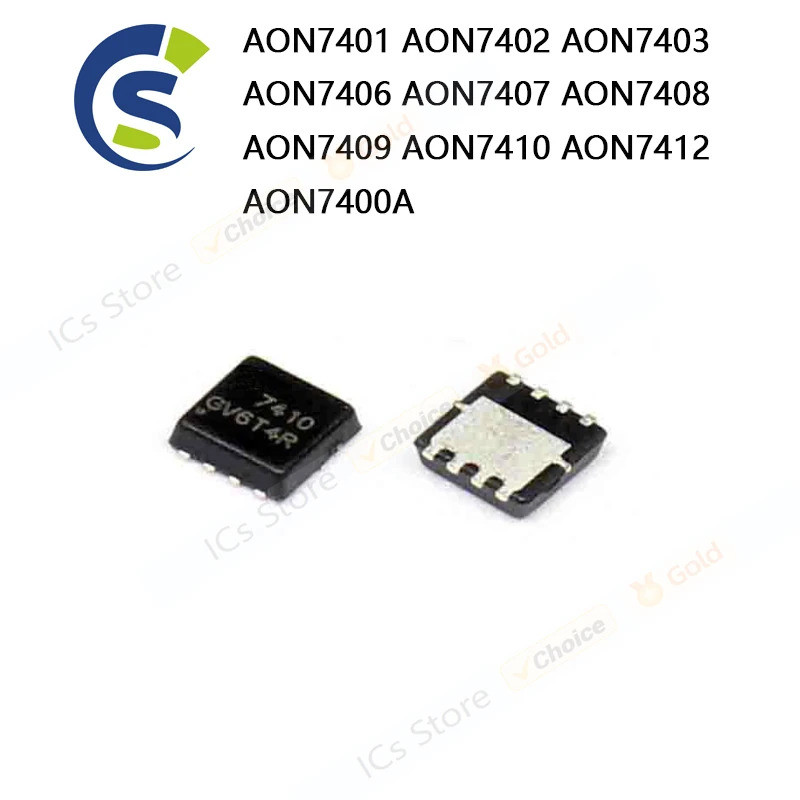 1-5PCS AON7401 AON7402 AON7403 ATO7406 ATON7407 ATO7408 ATO7409 ATON7412 ATO7400A QFN-8 ชิป ic