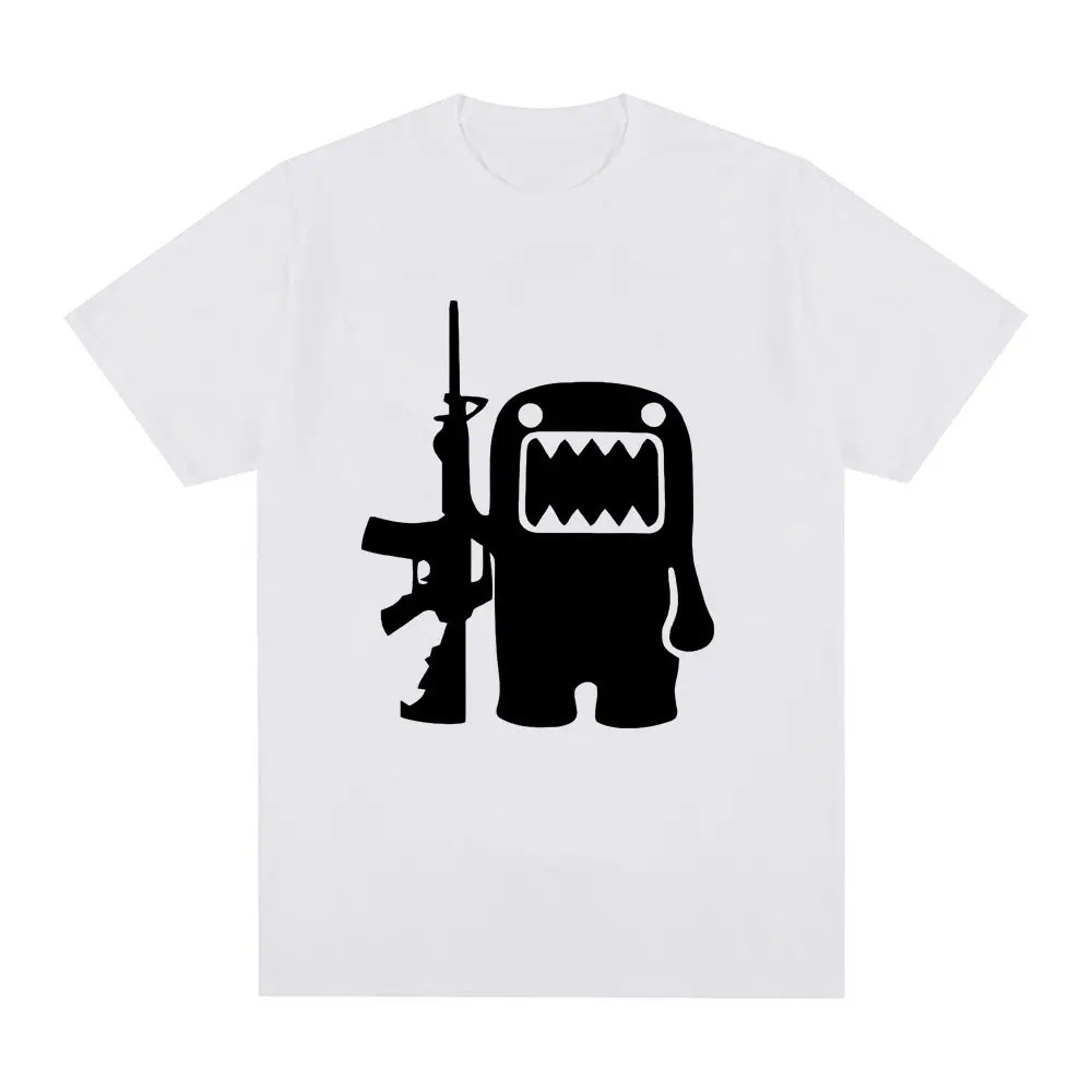 COD Retro Domo Kun AK47 Fun เสื้อยืดผู้ชายผู้หญิงหลวมสบายๆ F A4PB