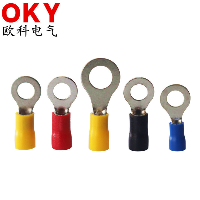 R RV1.25-3.2 เทอร์มินัลกดเย็น RV2-4 รอบเทอร์มินัลฉนวนล่วงหน้า O-Ring RV2-6 ลวดทองแดงหู