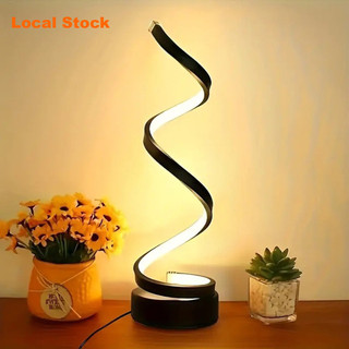 Polaris Elegant Spiral LED Desk Table Night Light USB Three Color Temperature Bedroom