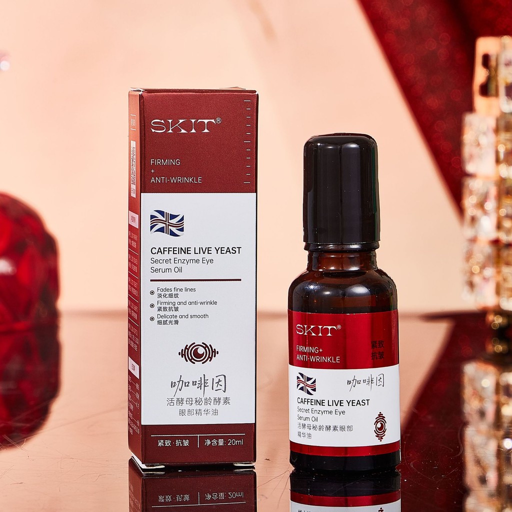 SKITSKIT Living Yeast Secret Age Enzyme Eye Essence Oil Firming Anti-Wrinkle Skin Care Products Cosm