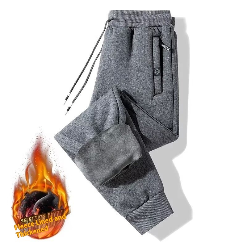 TLHGQ อบอุ่นสบาย กางเกงขายาวกันหนาวบุขนสําหรับวัยรุ่น-ชุดลําลองที่ทนทานและสวมใส่สบาย - รูปที่ 4