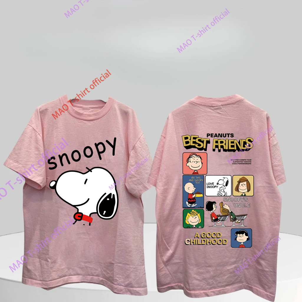 COD✅ (จัดส่งในกรุงเทพฯ) MAO Shop ❗️ เสื้อผ้าแฟชั่นสำหรับผู้หญิง เสื้อยืดวินเทจน่ารัก เสื้อยืดวินเทจ ผ้าคอตตอนลายสนูปปี้