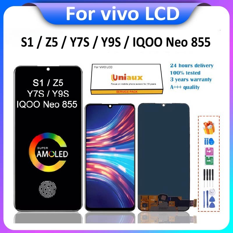 สําหรับ vivoS1 / Z5 / Y7S / Y9S / IQOO Neo 855 จอแสดงผล LCD เปลี่ยนหน้าจอสัมผัส