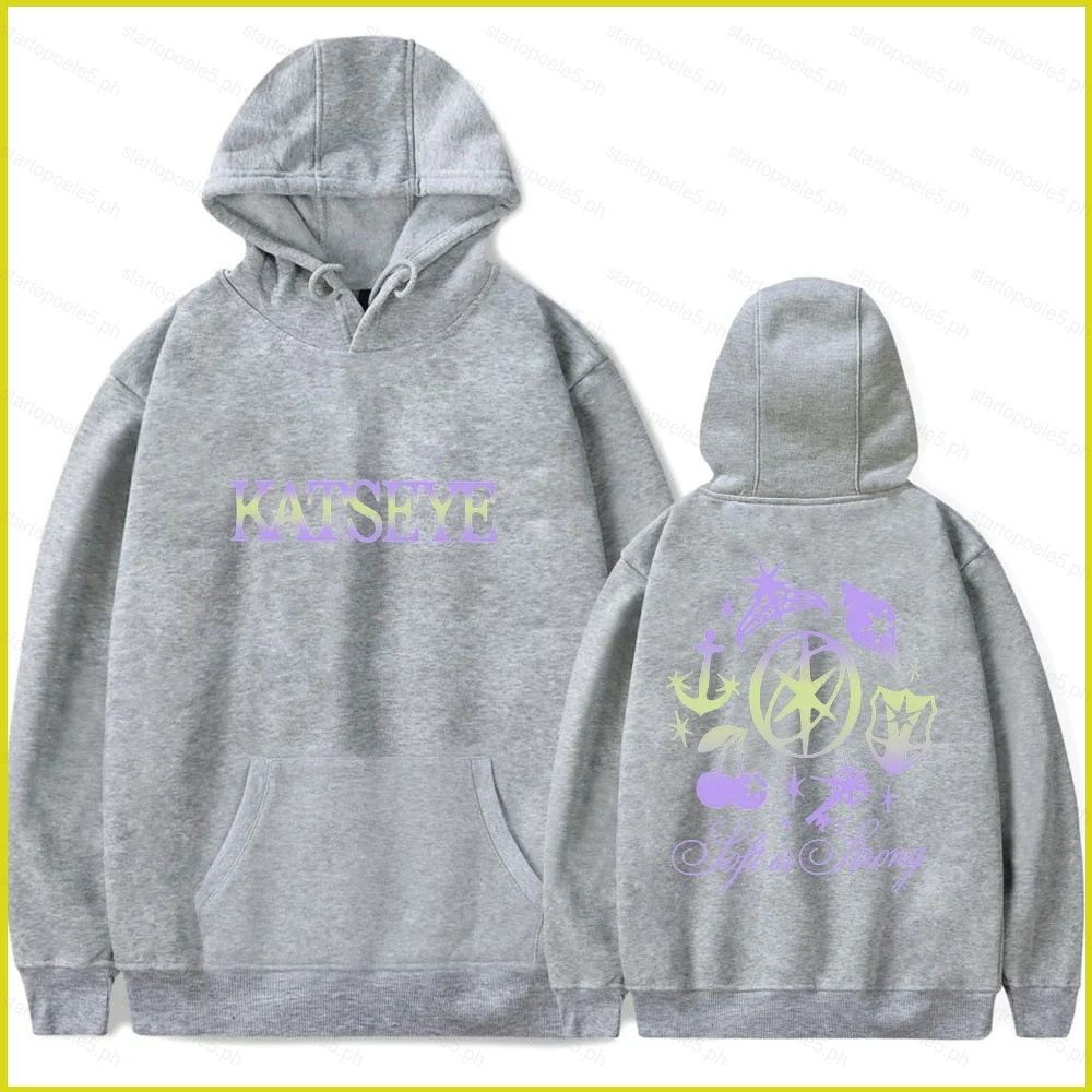 HOODIE KPop Demon Hunters KATSEYE สไตล์อะนิเมะ ผ้าคลุมไหล่สำหรับทุกเพศ แขนยาว