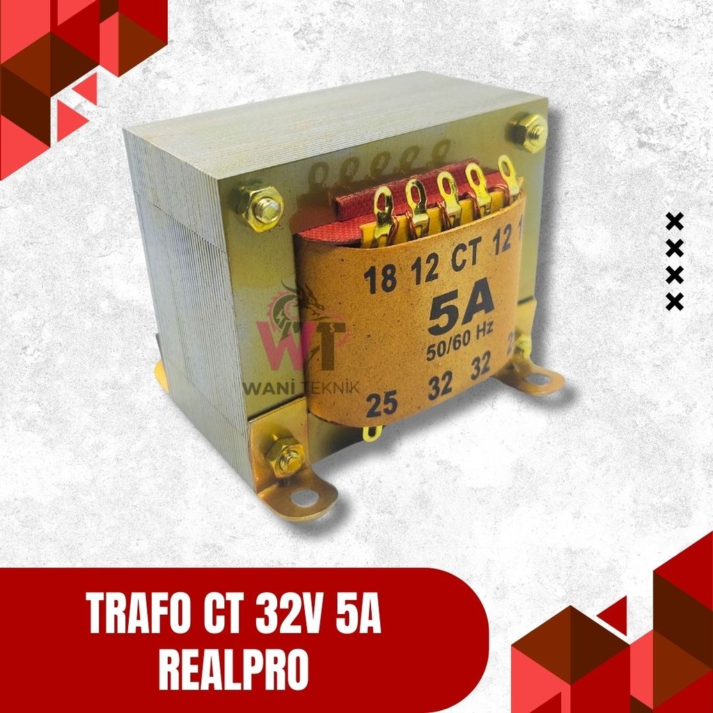 หม้อแปลง RealPro 5A 32V CT - สําหรับพาวเวอร์ซัพพลายและวงจรอินเวอร์เตอร์
