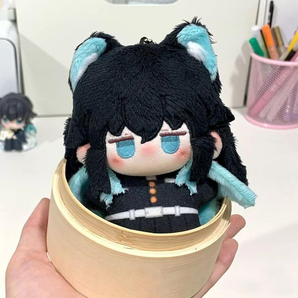 10 ซม.Demon Slayer ตุ๊กตาตุ๊กตา Tokito Muichiro อะนิเมะอุปกรณ์ต่อพ่วงของเล่นการ์ตูน Tokito Muichiro 