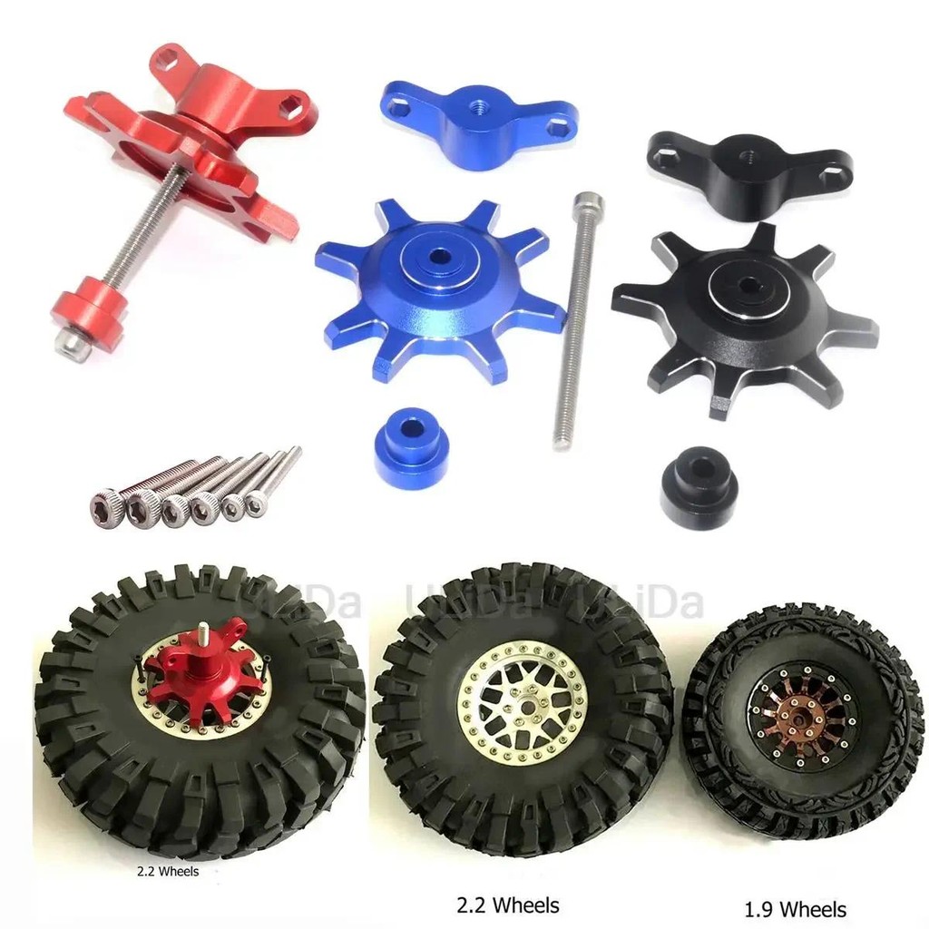 ยางประกอบและเครื่องมือกําจัดสําหรับ 1/10 RC Crawler รถ 1.9/2.2 นิ้ว Beadlock Whee