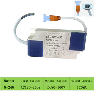 SMVP LED Driver Power Transformer ปลั๊กสีส้ม 12-18W 18-25W 8-24W 24-36W 36-60W 40-72W 60-80W 80-120W