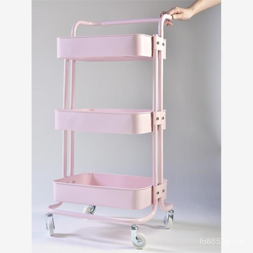 Mobile Multi-Layer ชั้นวาง Miracle ล้อชั้นวางหนังสือ RASKOG ห้องครัวชั้นรถเข็น HOME O8US