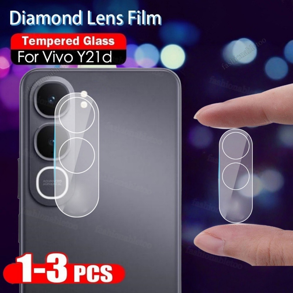 3Dกล้องเลนส์ป้องกันฟิล์มสําหรับVivo Y 21 Y21 d Y21d VivoY21d 2025 กระจกนิรภัยคลุมทั้งหมดป้องกันฟิล์ม