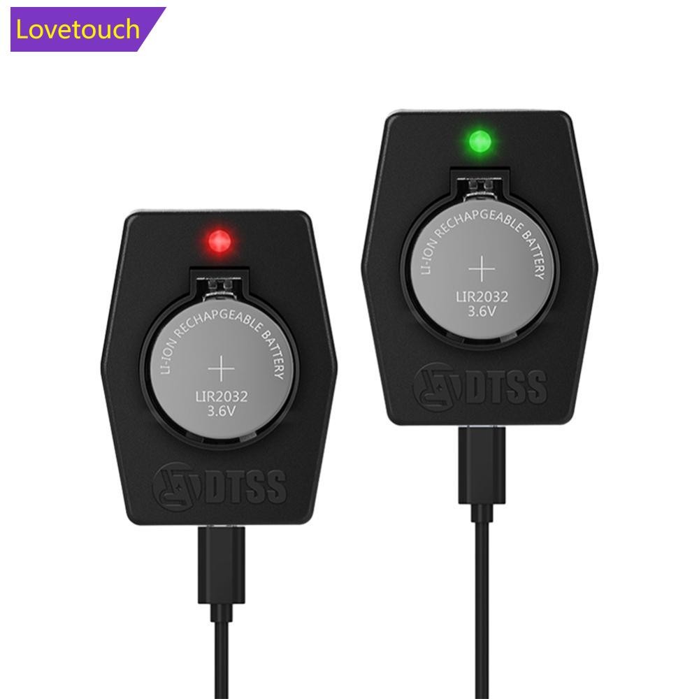 LOVETOUCH 1 PC แบบพกพา Mini ปุ่มแบตเตอรี่ Charger Type-C 3.6V แบตเตอรี่ลิเธียมสําหรับ LIR2032/LIR202