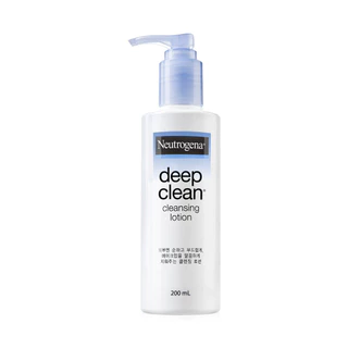 Neutrogena Deep Clean Cleansing Lotion 200ml นูโทรจีนา เมคอัพรีมูฟเวอร์เนื้อโลชั่น.