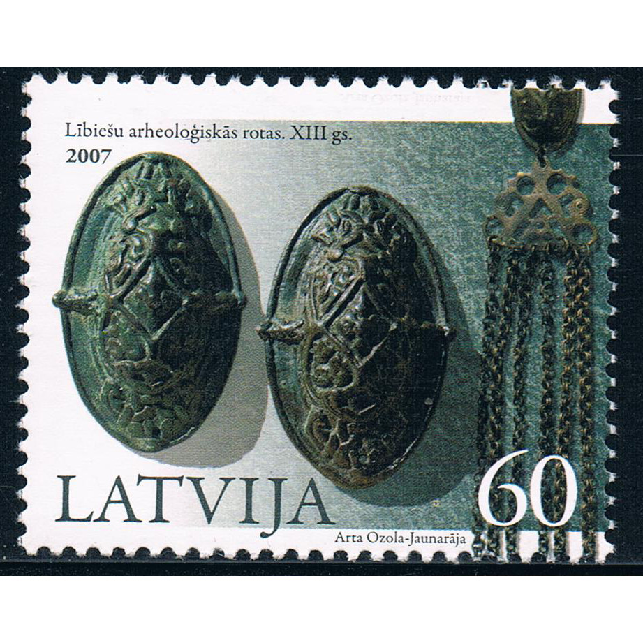 BS2205 Latto Via 2007 การตกแต่งเครื่องแต่งกายพื้นบ้าน 1 แสตมป์ต่างประเทศใหม่เอี่ยม